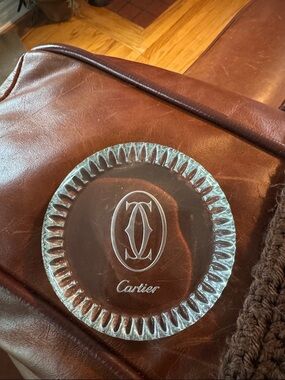 Cartier Clear Crystal Logo paperweight